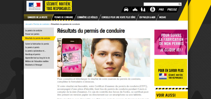 Les élèves pourront bientôt consulter leur résultat au permis sur Internet.